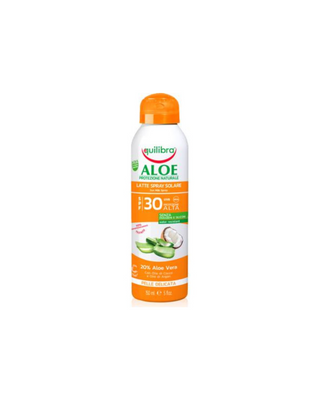 Equilibra Aloe Sonnenschutzspray LSF 30+ mit Vitamin E und Kokosöl - 1