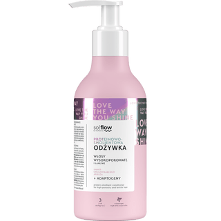 Protein-erweichender Conditioner für hochporöses und brüchiges Haar so!flow - 1