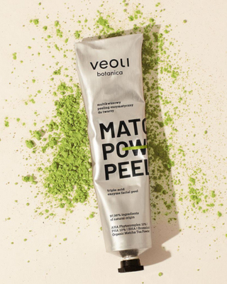 Enzymatisches Peeling mit AHA 10 %, PHA 10 %, BHA-Säuren Matcha Power Peeling Veoli Botanica - 2