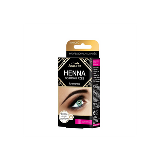 Cremiges Henna für Augenbrauen und Wimpern schwarz mit Rizinusöl Joanna - 1