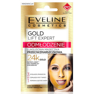 Verjüngende Luxus-Anti-Falten-Maske Gold Lift Expert Eveline - 1