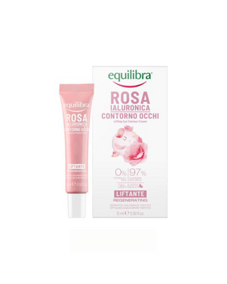 Rosa Equilibra Rose Lifting Augencreme mit Hyaluronsäure - 1