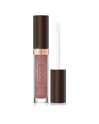 Flüssiger Lippenstift mit glänzendem Lippeneffekt 03 Toffee Chocolate Choco Glamour Eveline - 1