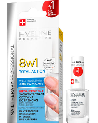 Konzentrierter Nagelconditioner, 8in1 Total Action Eveline - 1