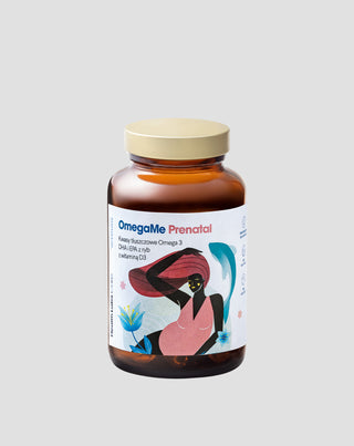 OmegaMe Prenatal Omega-3-Fettsäuren DHA und EPA aus Fisch mit Vitamin D3 Health Labs Care 60 Kapseln - 1