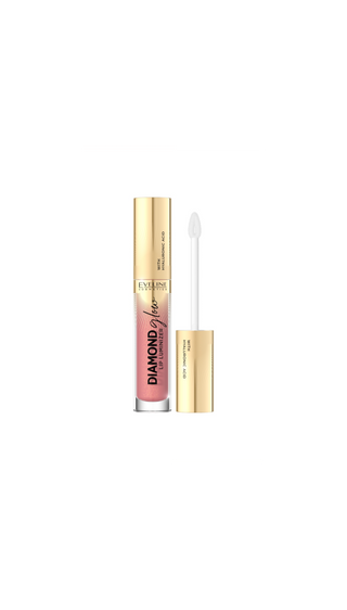 Lipgloss mit Hyaluronsäure Nr. 04 Himbeersorbet Diamond Glow Lip Luminizer Eveline - 1