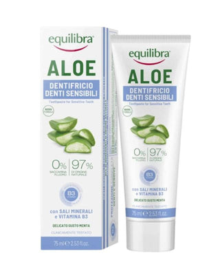 Zahnpasta für empfindliche Zähne und Zahnfleisch Aloe Gel Sensitive Equilibra - 1