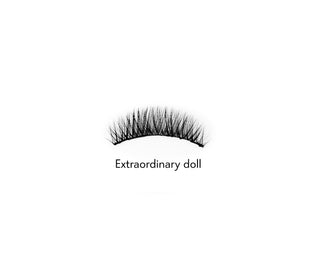 Künstliche Wimpern am Streifen 2d zur mehrmaligen Anwendung natürlicher Effekt Außergewöhnliche Doll Bamm!Lashes - 4