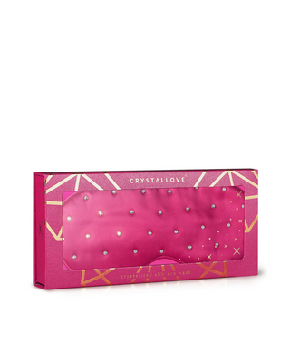 Crystallove Seiden-Schlafaugenmaske - Hot Pink Crystallove - 4