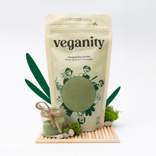 Junges Gerstenpulver natürliche pflanzliche Proteinquelle Veganität 150 g - 3