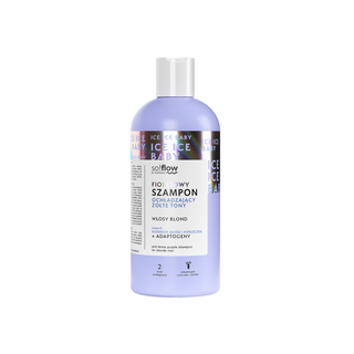 Lila kühlendes Shampoo für Gelbstiche für blondes Haar mit veganem Keratin so!flow - 1