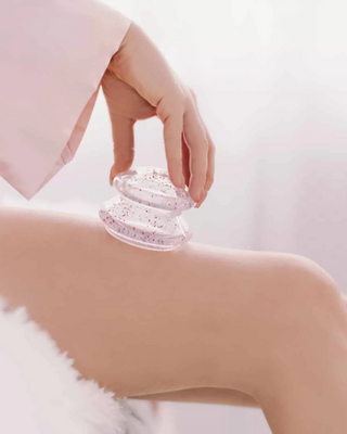 Crystallove Crystalcup Silikon-Schröpfköpfe für die Körpermassage mit Glitzer - 2