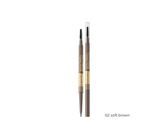 Ultrapräziser Modellier-Augenbrauenstift Nr. 02 Soft Brown Micro Precise Brow Pencil Eveline - 1