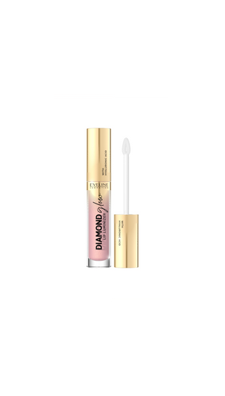 Lipgloss mit Hyaluronsäure Nr. 03 Karamelleis Diamond Glow Lip Luminizer Eveline - 1