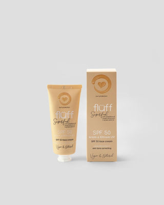 Gesichtscreme Fluff SPF 50 gleicht den Hautton aus - 1