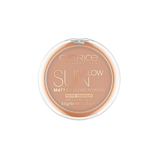 Matowy puder brązujący Sun Glow w kolorze Medium Bronze 030 Catrice - 1