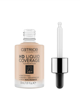 HD Liquid Coverage Foundation 24h Deckkraft sandbeige 030 Catrice - 2