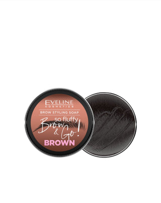 Vegane Augenbrauen-Styling-Seife So fluffy brown Brow&Go Eveline - 1