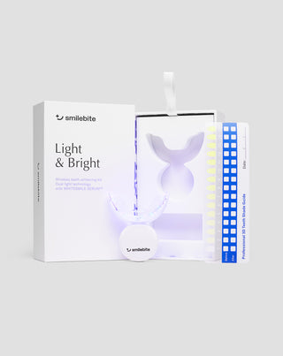 Zahnaufhellungsset mit LED-Lampe und Light & Bright Smilebite-Aufhellungsgel - 1